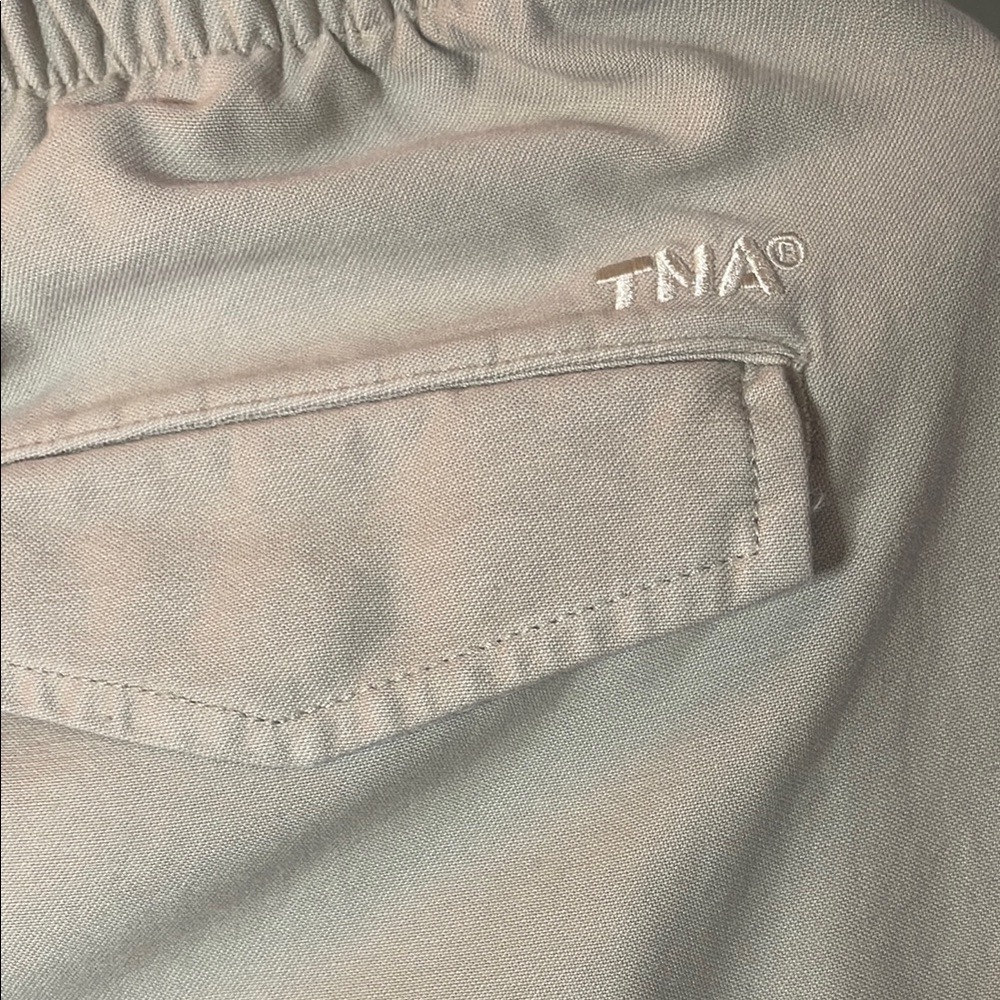 TNA Surplus Division Cargo Pants Khaki Tan‎ Drawstring Waist Wide Leg Size M - Picture 6 of 9